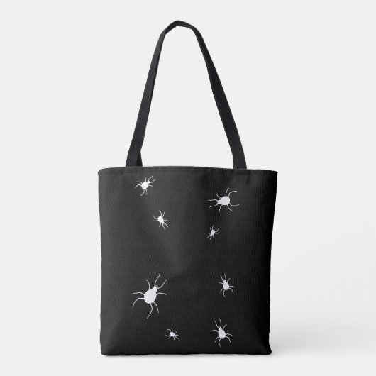 Cobweb & Spiders Black Tote Bag Tasche (Rückseite)