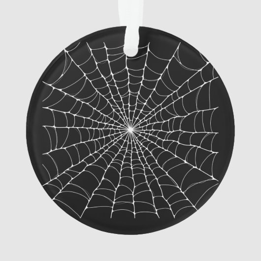 Cobweb Spooky Goth Ornament (Rückseite)