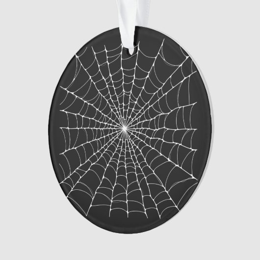 Cobweb Spooky Goth Ornament (Vorderseite)
