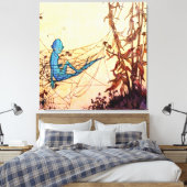 "Cobwebare Fairy Hammocks" von Marjorie Miller Leinwanddruck (Insitu (Schlafzimmer))