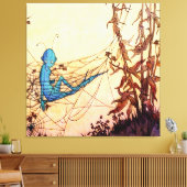 "Cobwebare Fairy Hammocks" von Marjorie Miller Leinwanddruck (Insitu (Wohnzimmer))