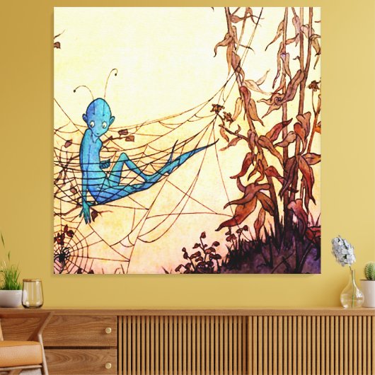 "Cobwebare Fairy Hammocks" von Marjorie Miller Leinwanddruck (Insitu (Wohnzimmer))