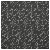 Cobwebs auf schwarzen Spaß gruselig beängstigend H Stoff (Muster)