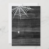 Cobwebs Gothic Halloween Einladung (Rückseite)