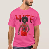 Coby White Pose T-Shirt (Vorderseite)