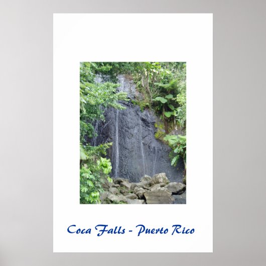 Coca Falls - Puerto Rico Poster (Vorne)