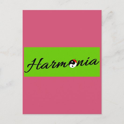 Coccinelle Harmonia zen Postkarte (Vorderseite)