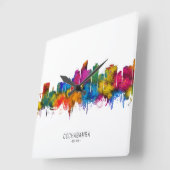 Cochabamba Bolivien Skyline Quadratische Wanduhr (Winkel)