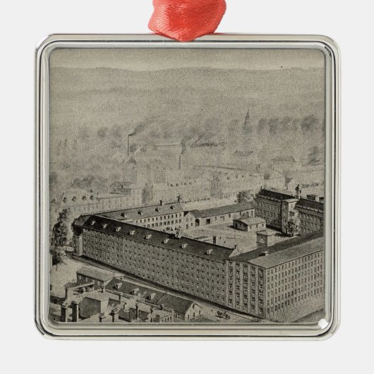 Cocheco Mfg Co Silbernes Ornament (Vorne)