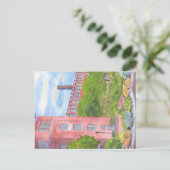 Cocheco Mills Courtyard Dover NH Postkarte (Stehend Vorderseite)