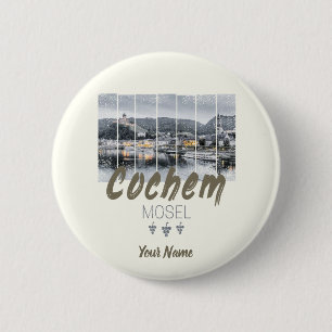 Cochem an der Mosel Deutschland Vintage-Souvenir Button