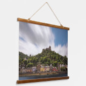 Cochem an der Mosel Wandteppich Mit Holzrahmen (Gewinkelt)