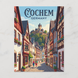 Cochem, Deutschland, Gasse Deutschland Postkarte