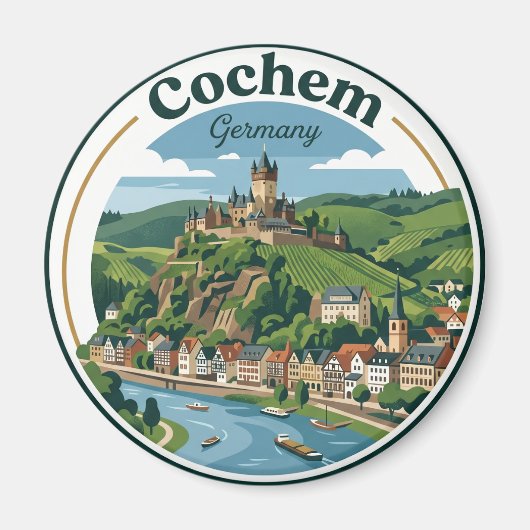 Cochem Deutschland Magnet (Vorne)