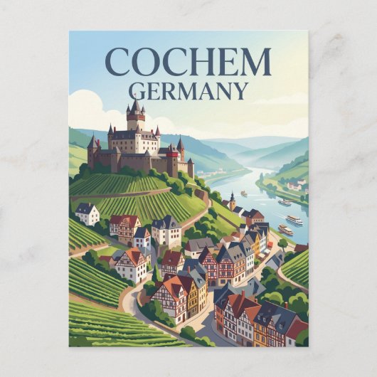 Cochem Deutschland Postkarte (Vorderseite)