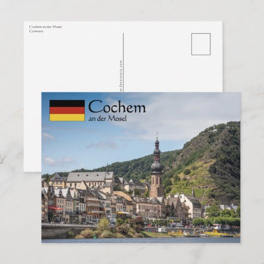 Cochem Deutschland Postkarte (Vorne/Hinten)