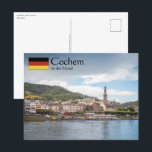 Cochem Deutschland Postkarte<br><div class="desc">Foto der Stadt Cochem am Flussufer von Moselle,  einem Fluss im Westen von Deutschland,  Europa. Foto © Sebastian Wurm.</div>