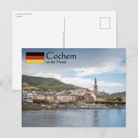 Cochem Deutschland Postkarte (Vorne/Hinten)