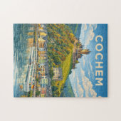 Cochem Deutschland Vintage Reise Kunst Puzzle (Horizontal)