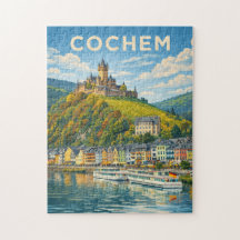 Cochem Deutschland Vintage Reise Kunst