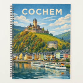 Cochem Germany Vintage Travel Art Planer