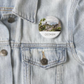 Cochem Moselle Panorama Deutschland Souvenir Button (Beispiel)