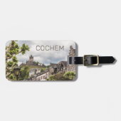 Cochem Moselle Panorama Deutschland Souvenir Gepäckanhänger (Vorderseite horizontal)