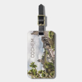 Cochem Moselle Panorama Deutschland Souvenir Gepäckanhänger (Vorderseite vertikal)