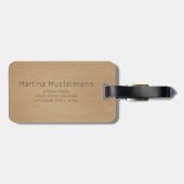 Cochem Moselle Panorama Deutschland Souvenir Gepäckanhänger (Rückseite horizontal)