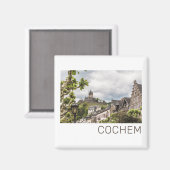 Cochem Moselle Panorama Deutschland Souvenir Magnet (Vorderseite/Rückseite)
