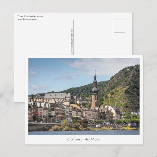 Cochem Moselle Postkarte (Vorne/Hinten)