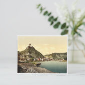 Cochem und Schloss, Moselle, Tal der, Deutschland- Postkarte (Stehend Vorderseite)