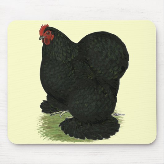 Cochin: Black Hen Mousepad (Vorne)