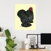 Cochin: Black Mottle Poster (Heimbüro)