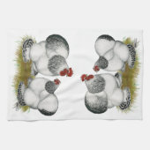 Cochin Columbian Bantams Geschirrtuch (Horizontal)