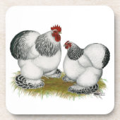 Cochin Columbian Bantams Getränkeuntersetzer (Vorderseite)