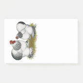Cochin Columbian Bantams Post-it Klebezettel (Vorderseite)