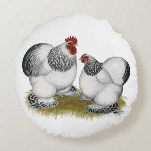Cochin Columbian Bantams Rundes Kissen