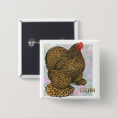 Cochin: Goldlaced Hen Button (Vorne & Hinten)