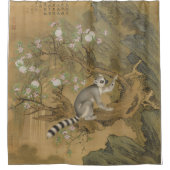 Cochin Lemur Fine Art Duschvorhang (Vorderseite)