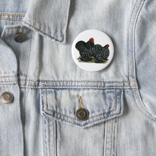 Cochin Mottled Chickens Button (Beispiel)