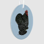 Cochin: Mottled Rooster Ornament (Vorderseite)
