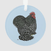 Cochin: Mottled Rooster Ornament (Rückseite)
