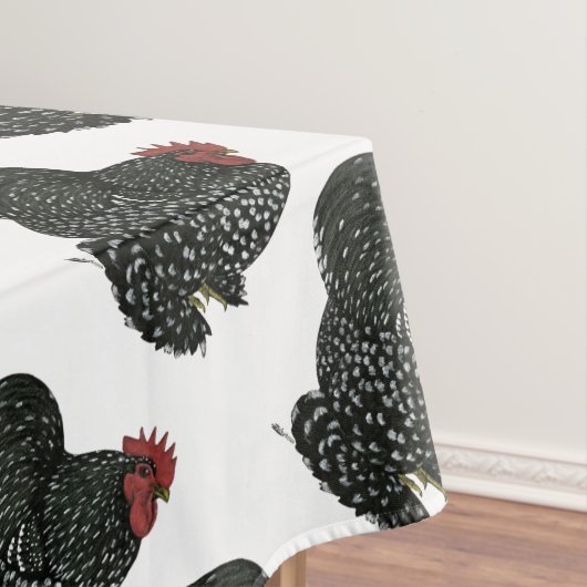 Cochin: Mottled Rooster Tischdecke (Beispiel)