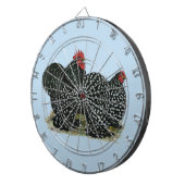 Cochin Mottles Chickens Dartscheibe (Vorderseite rechts)