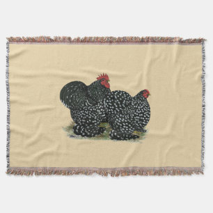 Cochin Mottles Chickens Decke