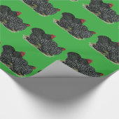 Cochin Mottles Chickens Geschenkpapier (Ecke)