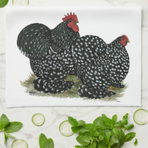 Cochin Mottles Chickens Küchentuch