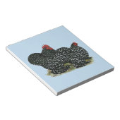 Cochin Mottles Chickens Notizblock (angewinkelt)