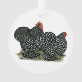 Cochin Mottles Chickens Ornament (Vorderseite)